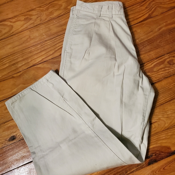VINTAGE IZOD & Eddie BAUER Pleated Pants Jeans 2 pair 34 - Picture 5 of 8
